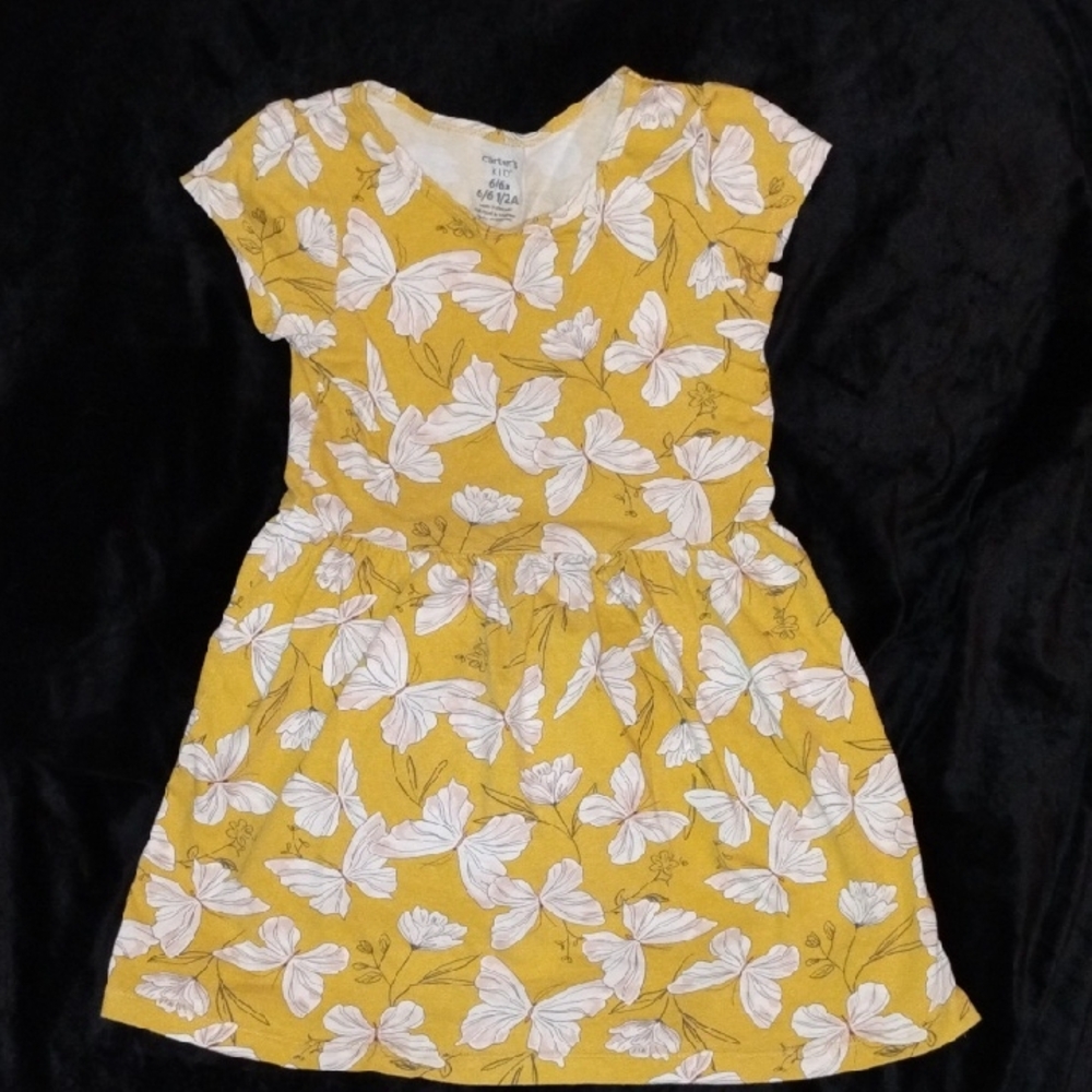 Carter's Floral Dress Featuring Butterflies